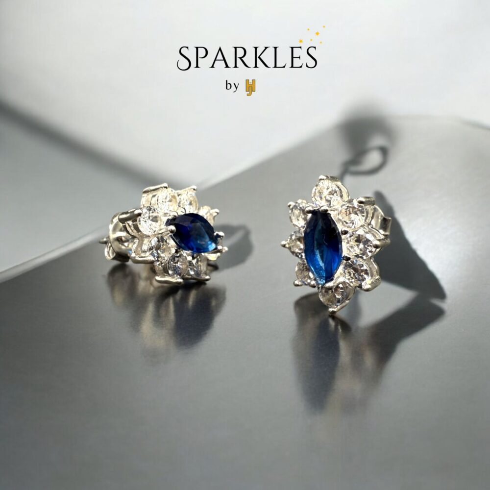 BLUE MARQUISE LOCKET SET - 925 - Image 2