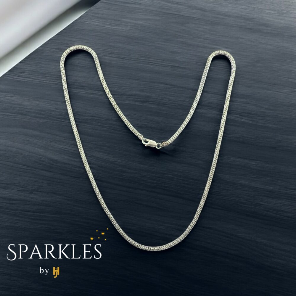 OVAL SNAKE CHAIN - 925