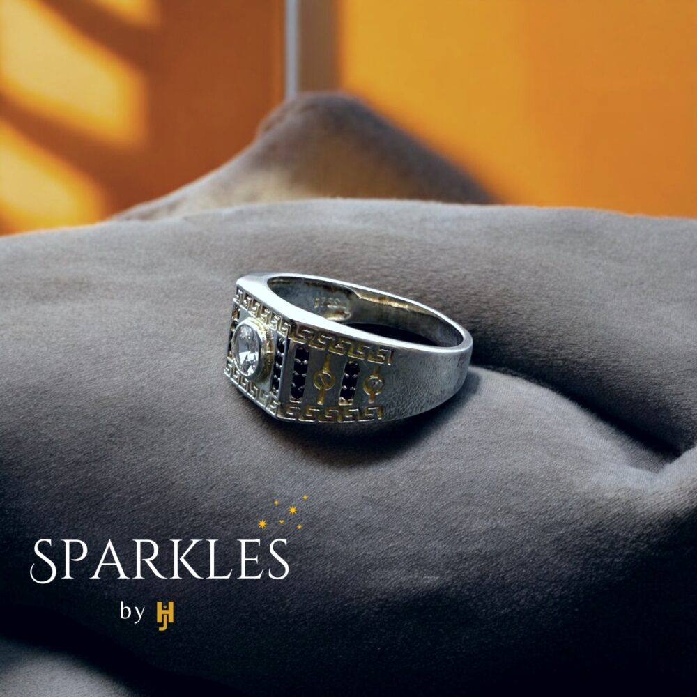 ITALIAN SILVER MEN`S RING - 925 - Image 3