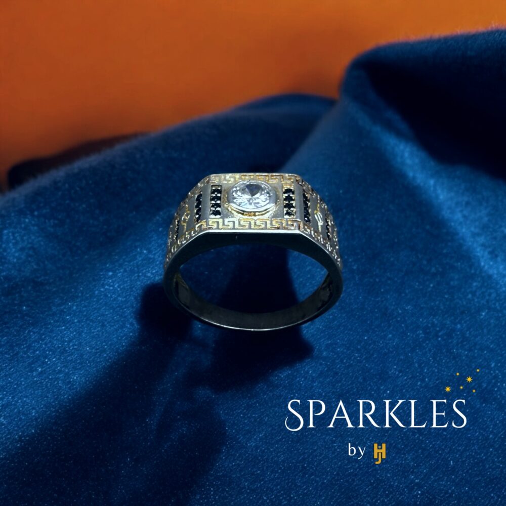 ITALIAN SILVER MEN`S RING - 925 - Image 4