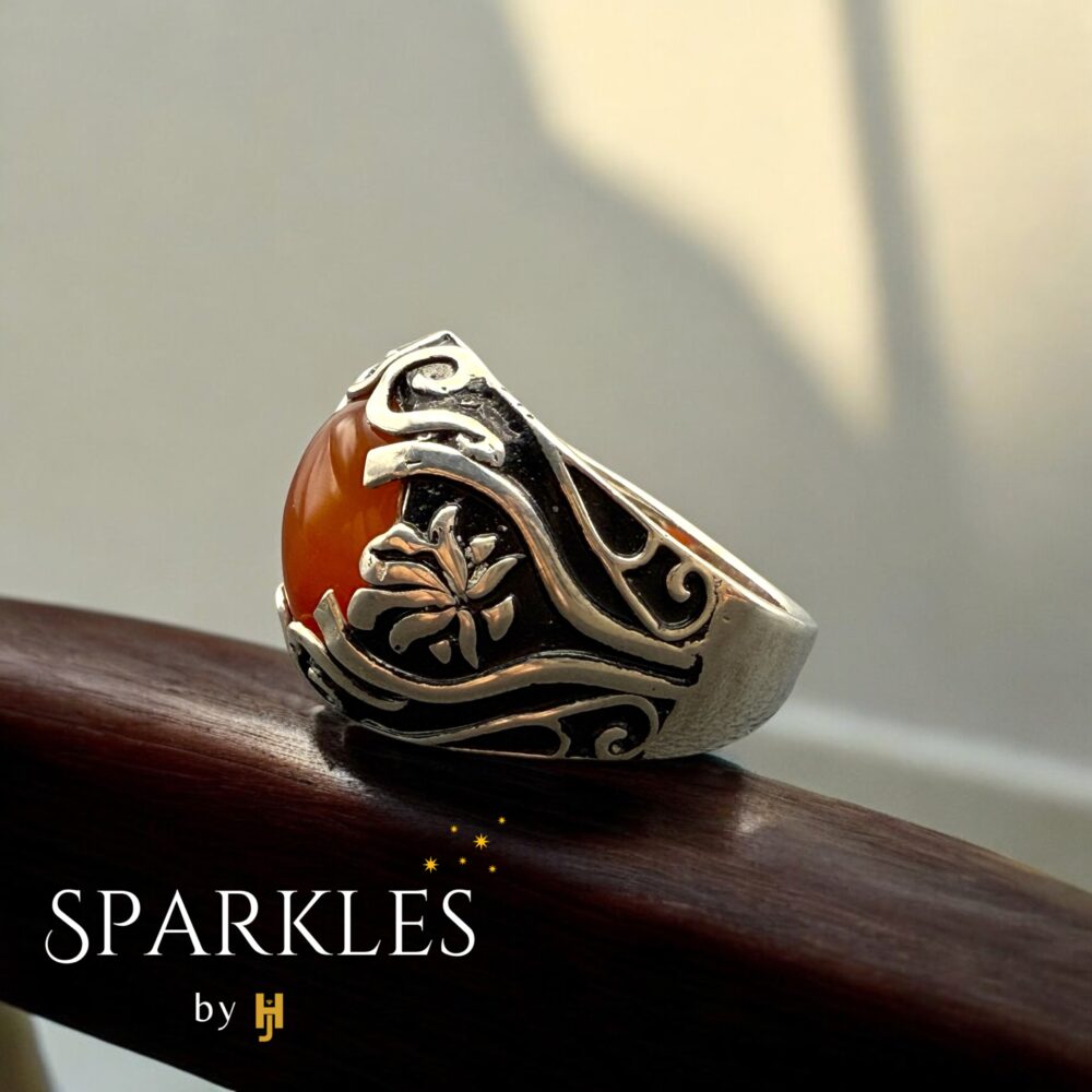 CAPTURED AGATE RING - 925 - Image 2