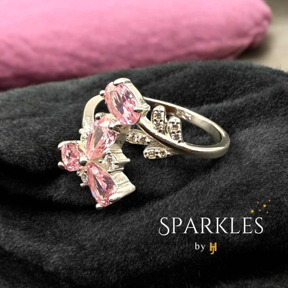 PINK COCKTAIL RING - 925 - Image 3