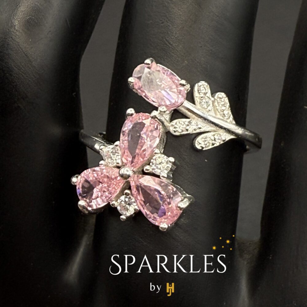 PINK COCKTAIL RING - 925 - Image 4