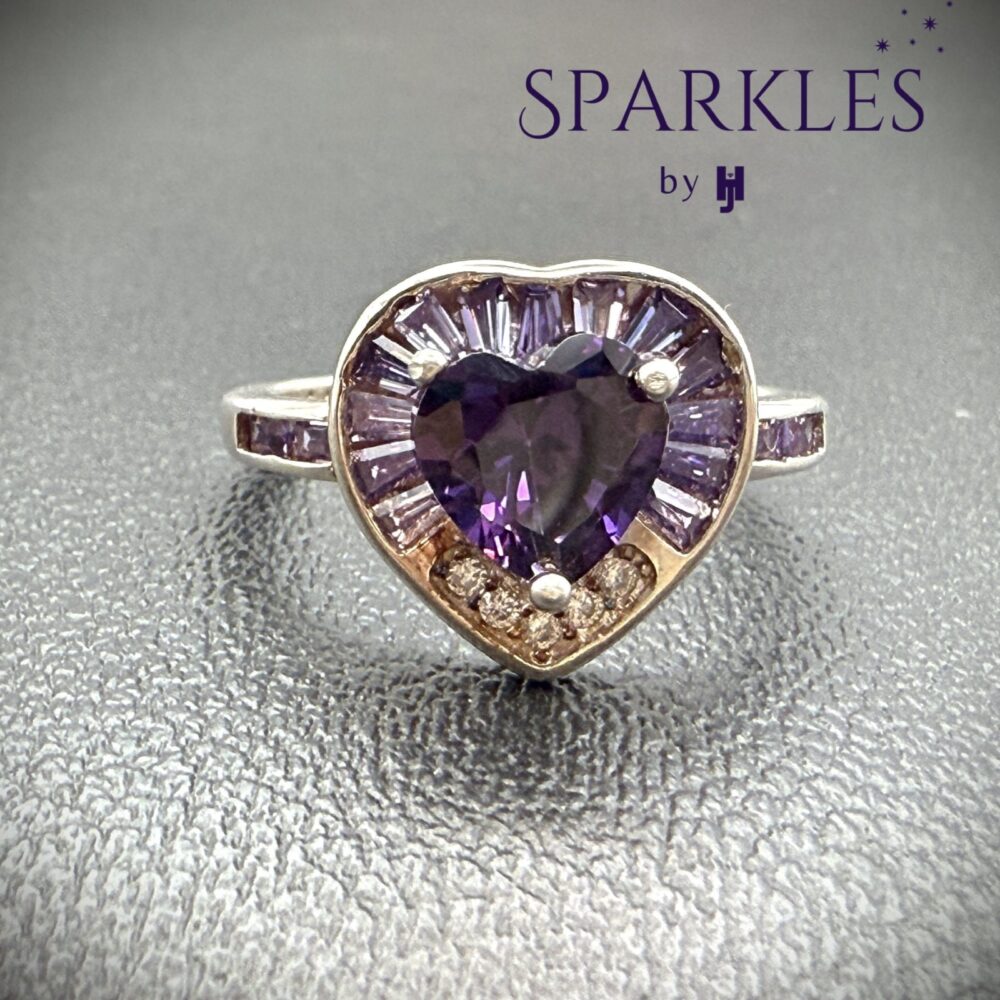 THE PURPLE HEART RING - 925
