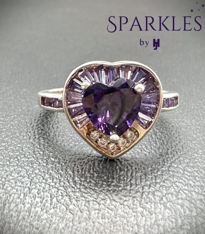 THE PURPLE HEART RING - 925
