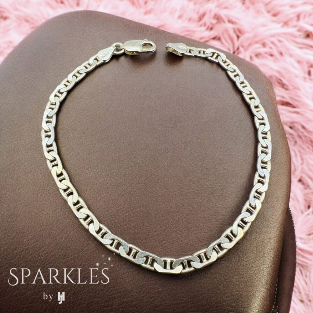 FLAT LINKED BRACELET - 925