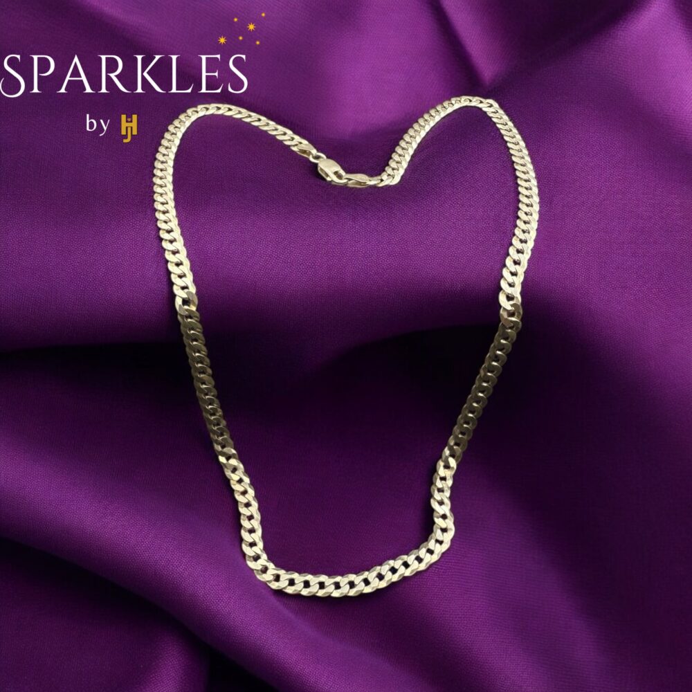 FLAT CUBAN CHAIN - 925 - Image 4