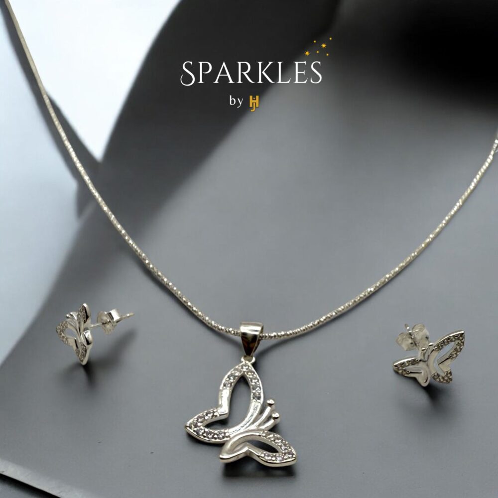 BUTTERFLY LOCKET SET - 925