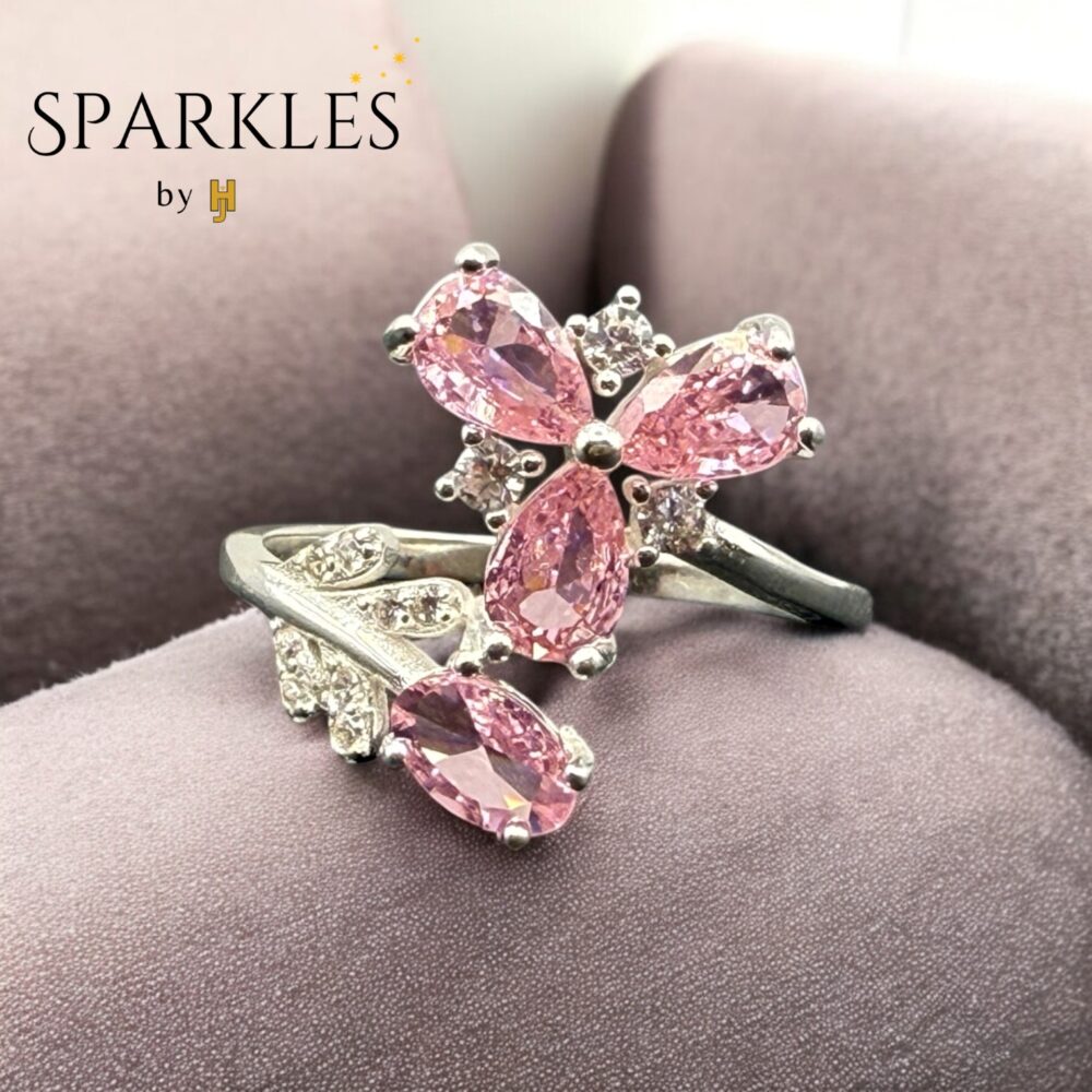 PINK COCKTAIL RING - 925