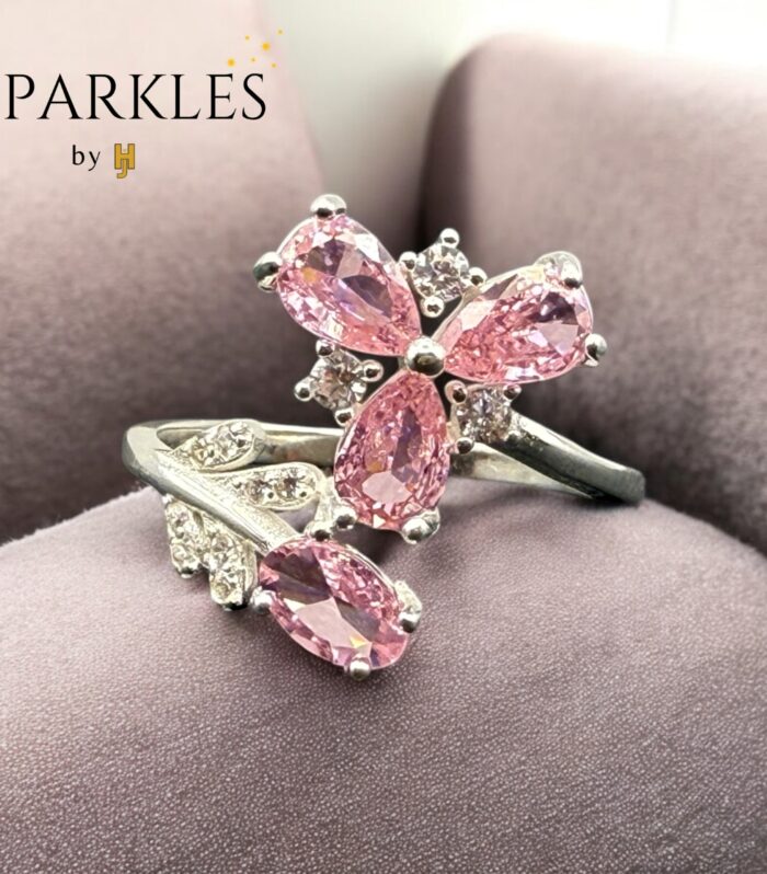 PINK COCKTAIL RING - 925
