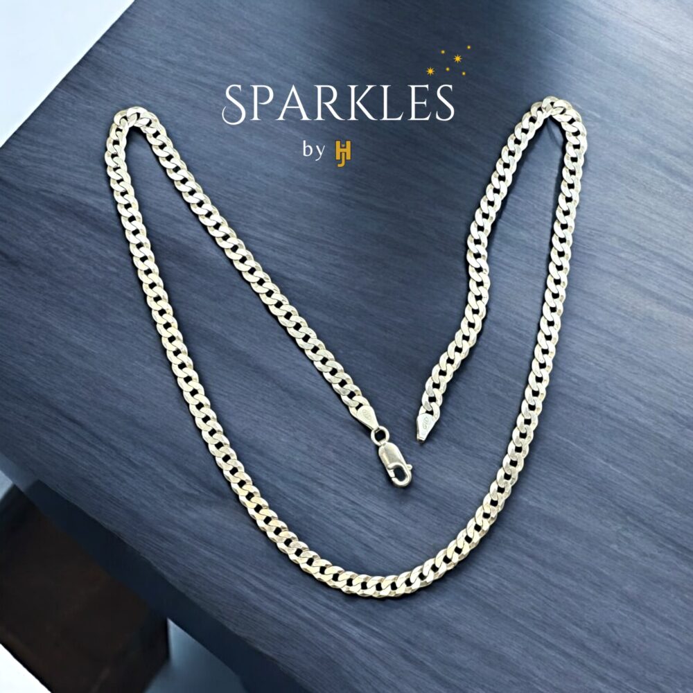 FLAT CUBAN CHAIN - 925 - Image 2