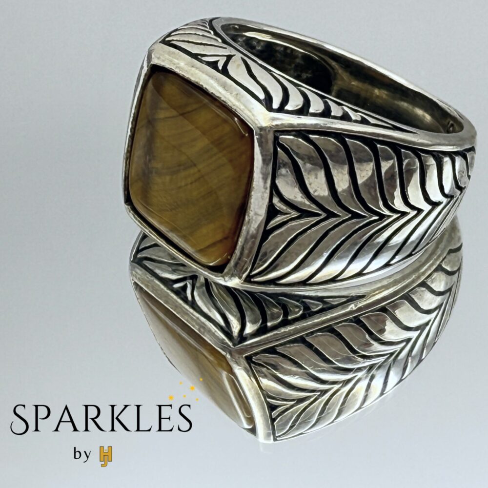 TIGER EYE RING - 925 - Image 2
