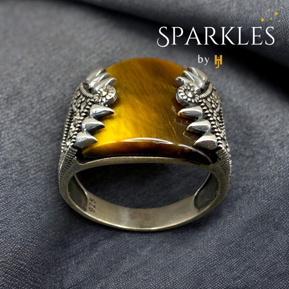 TIGER EYE TURKISH RING - 925