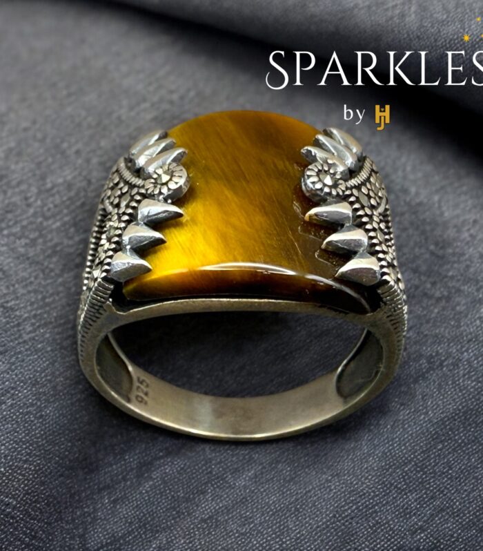 TIGER EYE TURKISH RING - 925