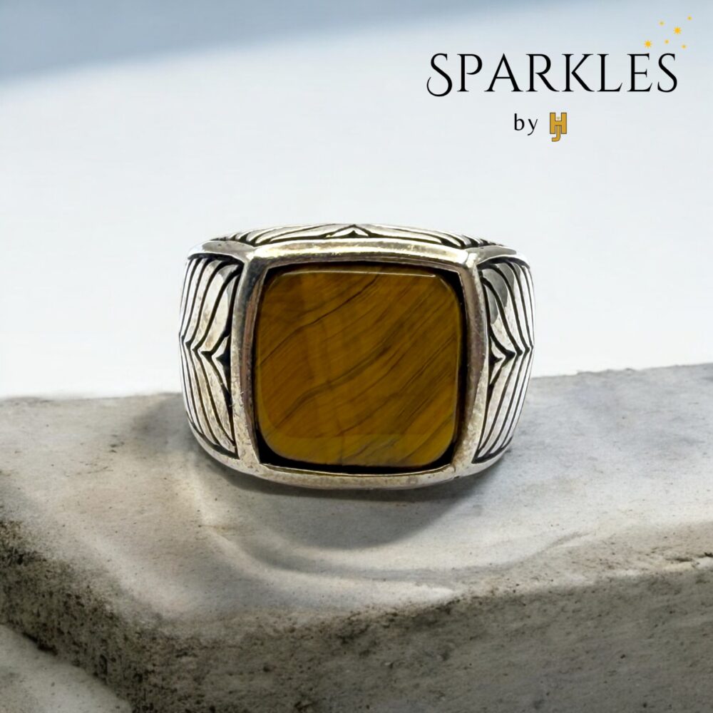 TIGER EYE RING - 925 - Image 4