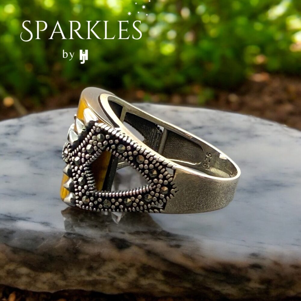 TIGER EYE TURKISH RING - 925 - Image 3