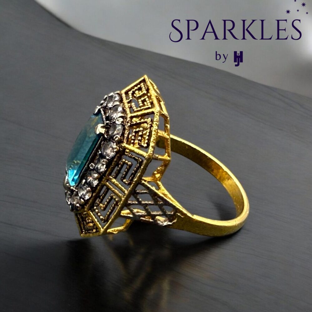 BLUE WAVES RING - 925 - Image 2