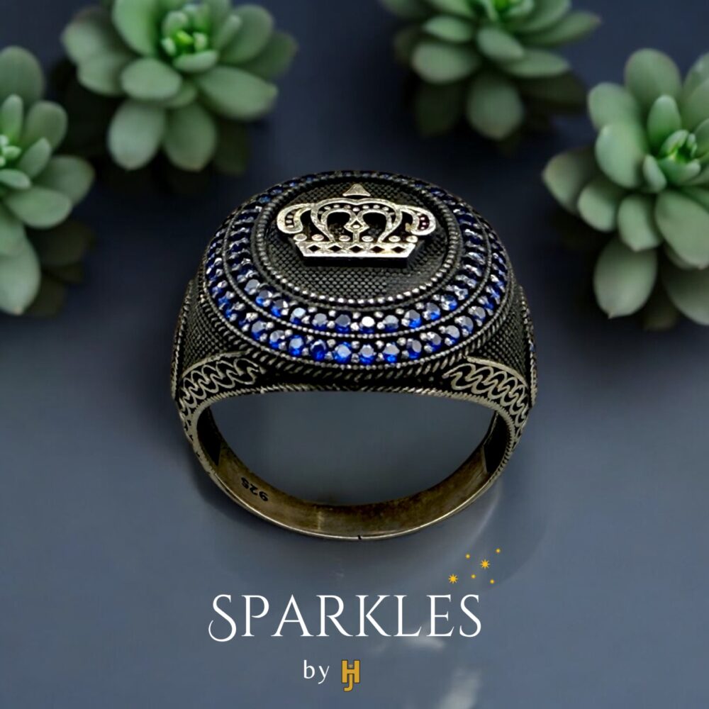 THE BLUE CROWN RING - 925 - Image 2