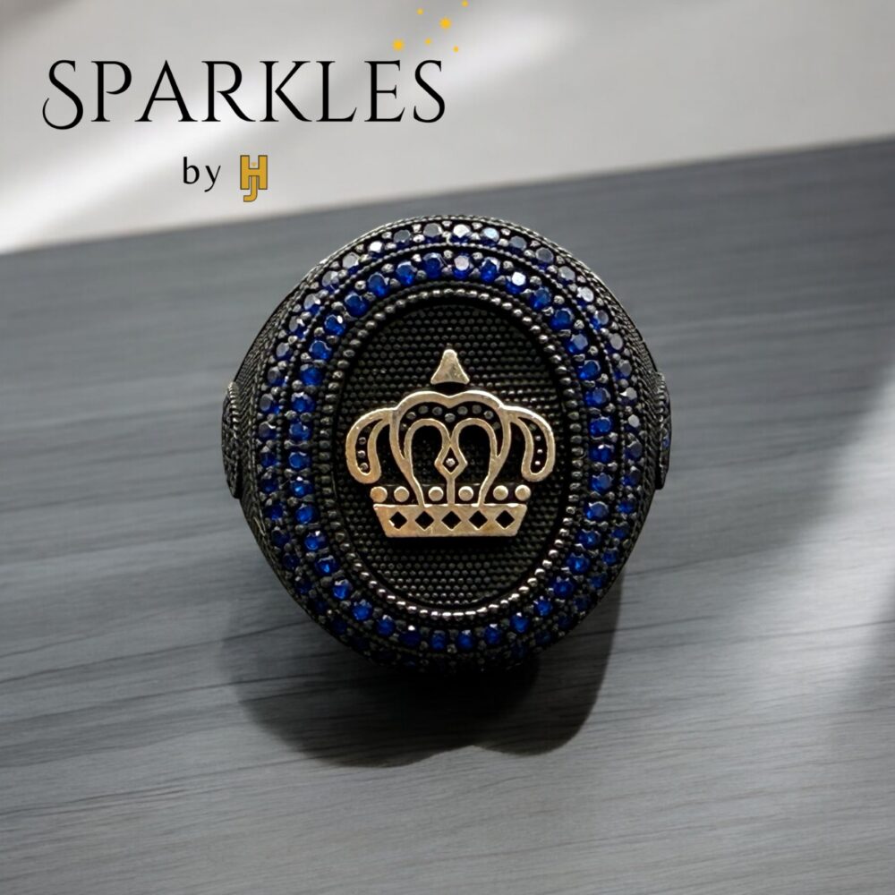 THE BLUE CROWN RING - 925 - Image 4